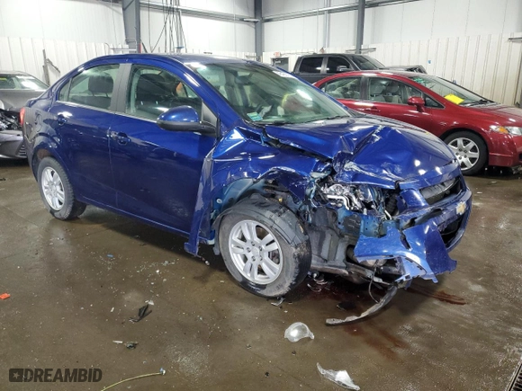 2014 Chevrolet Sonic LT with VIN 1G1JC5SB1E4143281, listed as a Copart auction lot 48436765 with 125,422 mi miles and Salvage Title. Bid and sale history available at carsss.com. Image 4.