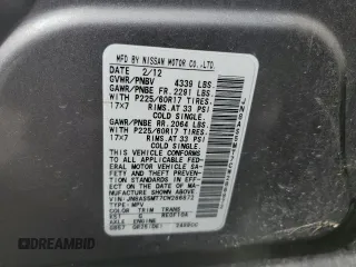 2012 Nissan Rogue S with VIN JN8AS5MT7CW286872, listed as a Copart auction lot 47733975 with 198,168 mi miles and Salvage Title. Bid and sale history available at DreamBid. Image 13.