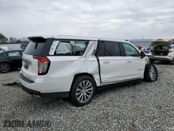 2022 GMC Yukon XL Denali with VIN 1GKS2JKL5NR344043, listed as a Copart auction lot 41957835 with 54,181 mi miles and Salvage Title. Bid and sale history available at carsss.com. Image 3.