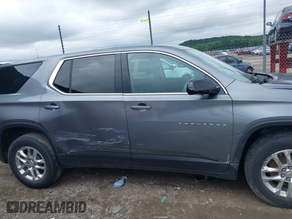 2020 Chevrolet Traverse LS with VIN 1GNERFKW3LJ237541, listed as a IAAI auction lot 42372625 with 107,470 mi miles and . Bid and sale history available at DreamBid. Image 14.