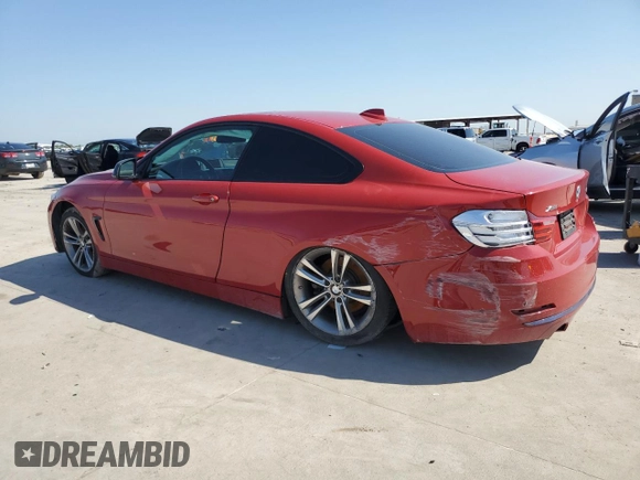 2015 BMW 4 Series 435i xDrive with VIN WBA3R5C51FK372318, listed as a Copart auction lot 52177785 with 74,961 mi miles and Salvage title. Bid and sale history available at DreamBid. Image 2.