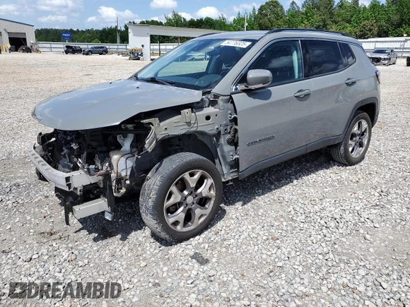 2021 Jeep Compass Limited with VIN 3C4NJDCB1MT523933, listed as a Copart auction lot 54776325 with 111,640 mi miles and Salvage title. Bid and sale history available at DreamBid. Image 1.