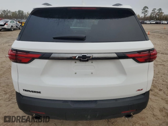 2023 Chevrolet Traverse RS with VIN 1GNERJKWXPJ280265, listed as a Copart auction lot 85312374 with 17,597 mi miles and Salvage Title. Bid and sale history available at carsss.com. Image 6.