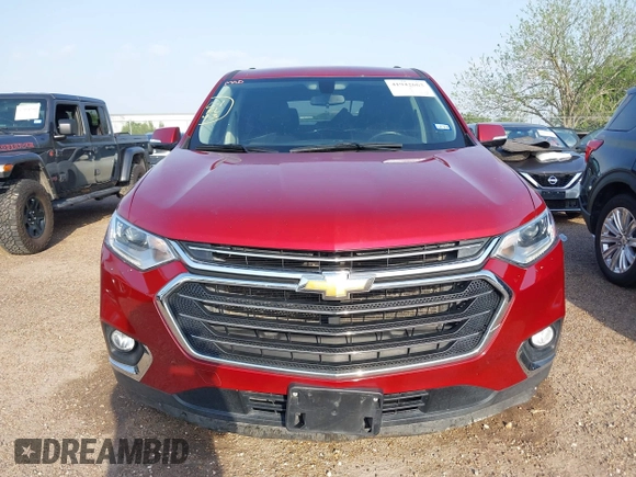 2020 Chevrolet Traverse LT Cloth z VIN 1GNERGKW0LJ253301, wystawiony jako IAAI lot #41942663 z przebiegiem Nie podano mil oraz . Historia ofert i sprzedaży dostępna na DreamBid. Obrazek 6.