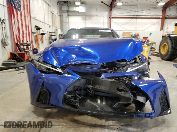2021 Lexus IS 350 F Sport with VIN JTHGZ1E20M5020468, listed as a Copart auction lot 57848025 with 22,077 mi miles and Salvage title. Bid and sale history available at DreamBid. Image 5.