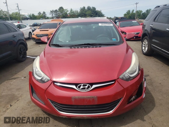 2014 Hyundai Elantra SE z VIN KMHDH4AE6EU196016, wystawiony jako Copart lot #58425485 z przebiegiem 194 100 mil mil oraz Szkoda całkowita • Salvage title. Historia ofert i sprzedaży dostępna na DreamBid. Obrazek 5.