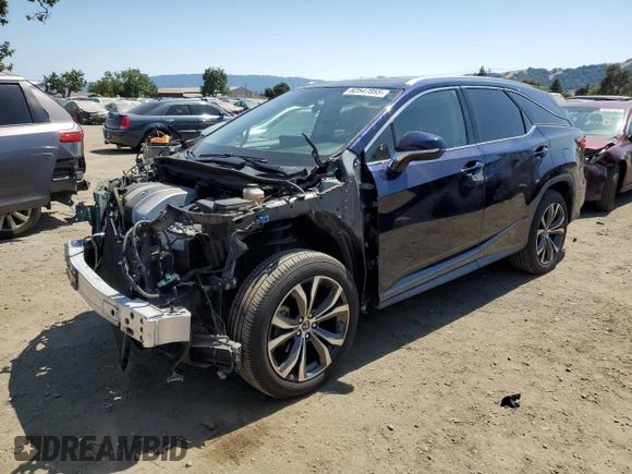 2020 Lexus RX 350L with VIN JTJHZKFA1L2021675, listed as a Copart auction lot 62547055 with 86,461 mi miles and Salvage title. Bid and sale history available at DreamBid. Image 1.