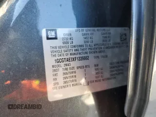 2015 Chevrolet Colorado 4WD WT with VIN 1GCGTAE3XF1226662, listed as a Copart auction lot 75818184 with Not Provided miles and Non Repairable. Bid and sale history available at DreamBid. Image 13.