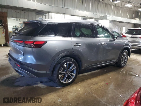 2022 Infiniti QX60 Luxe with VIN 5N1DL1FS0NC338412, listed as a Copart auction lot 83659244 with 48,568 mi miles and Salvage title. Bid and sale history available at DreamBid. Image 3.
