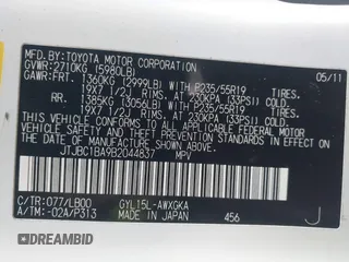 2011 Lexus RX with VIN JTJBC1BA9B2044837, listed as a IAAI auction lot 41465518 with 148,871 mi miles. Bid and sale history available at carsss.com. Image 9.