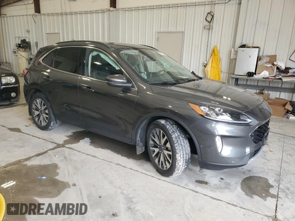 2020 Ford Escape Titanium Hybrid with VIN 1FMCU9DZ7LUA95938, listed as a Copart auction lot 58720595 with 49,963 mi miles and Salvage title. Bid and sale history available at DreamBid. Image 4.