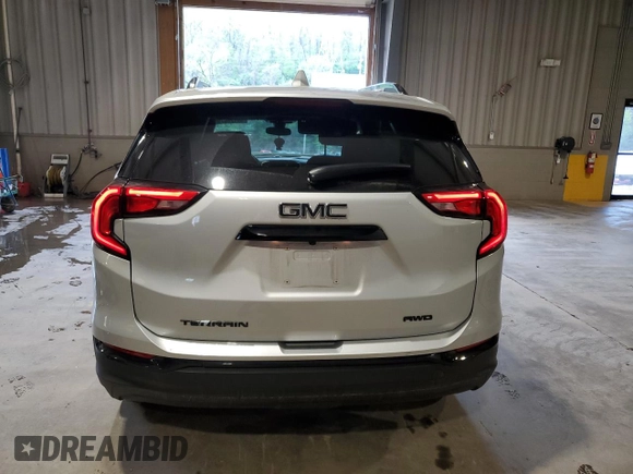 2021 GMC Terrain SLE with VIN 3GKALTEV9ML311442, listed as a Copart auction lot 55128675 with 43,790 mi miles and Salvage title. Bid and sale history available at DreamBid. Image 6.
