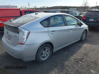 2011 Toyota Prius I with VIN JTDKN3DU8B5339040, listed as a IAAI auction lot 41729244 with 213,628 mi miles. Bid and sale history available at carsss.com. Image 4.