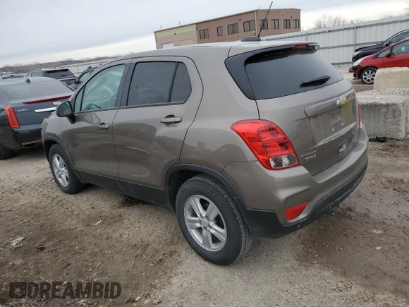 2020 Chevrolet Trax LS with VIN KL7CJKSBXLB349371, listed as a Copart auction lot 44542705 with 69,300 mi miles and Salvage Title. Bid and sale history available at carsss.com. Image 2.