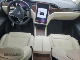 2017 Tesla Model X 90D with VIN 5YJXCBE26HF079246, listed as a Copart auction lot 50141605 with 68,905 mi miles and Salvage Title. Bid and sale history available at DreamBid. Image 8.