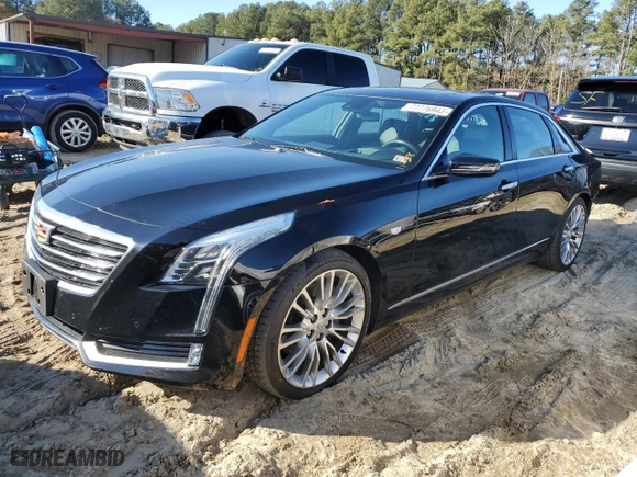 2016 Cadillac CT6 Premium Luxury AWD with VIN 1G6KG5R61GU125393, listed as a Copart auction lot 77776943 with 76,805 mi miles. Bid and sale history available at carsss.com. Image 1.