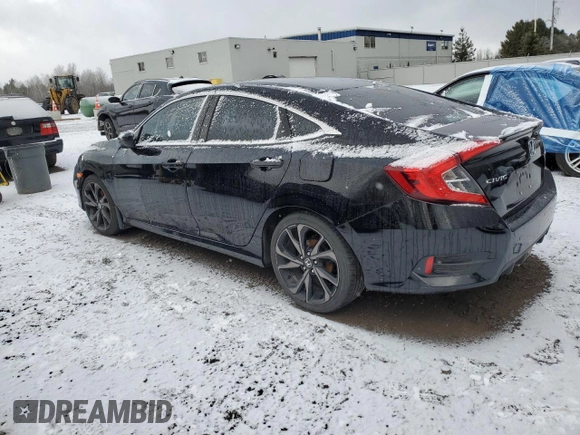 2019 Honda Civic Sedan Sport with VIN 2HGFC2F89KH018667, listed as a Copart auction lot 47868525 with 87,791 mi miles and Clean Title. Bid and sale history available at carsss.com. Image 2.