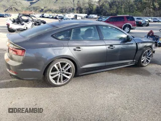 2019 Audi A5 Sportback Premium Plus with VIN WAUENCF5XKA007138, listed as a Copart auction lot 42775813 with 53,501 mi miles. Bid and sale history available at carsss.com. Image 3.