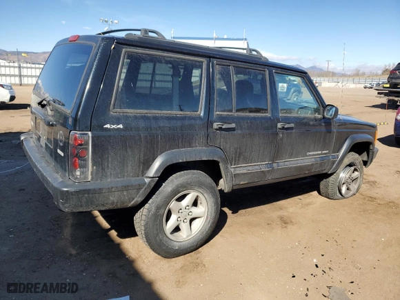 2001 Jeep Cherokee Sport with VIN 1J4FF48S01L626387, listed as a Copart auction lot 48477955 with 262,178 mi miles and Clean Title. Bid and sale history available at carsss.com. Image 3.