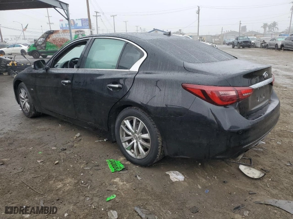 2018 Infiniti Q50 2.0t LUXE with VIN JN1CV7AP7JM241179, listed as a Copart auction lot 86733564 with NaN miles and Salvage Title. Bid and sale history available at carsss.com. Image 2.