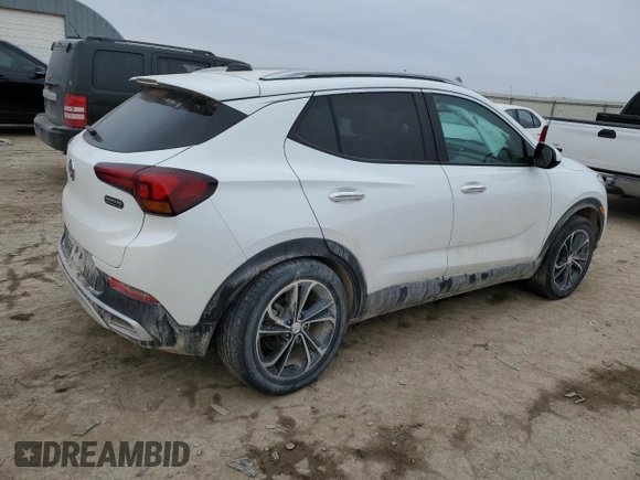 2023 Buick Encore GX Select with VIN KL4MMDS21PB009522, listed as a Copart auction lot 45412475 with 29,155 mi miles and Salvage title. Bid and sale history available at DreamBid. Image 3.