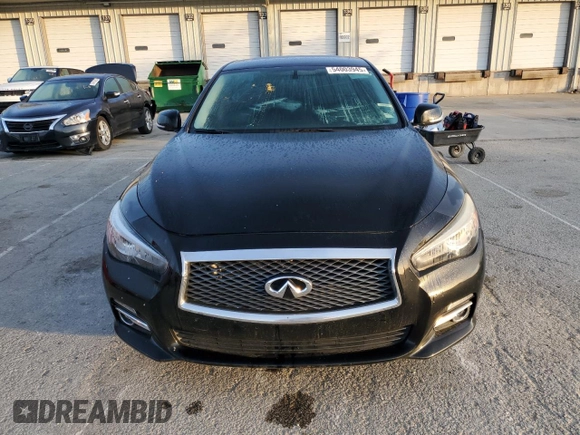 2015 Infiniti Q50 Premium with VIN JN1BV7AR1FM411069, listed as a Copart auction lot 54003945 with 118,888 mi miles and Salvage Title. Bid and sale history available at carsss.com. Image 5.