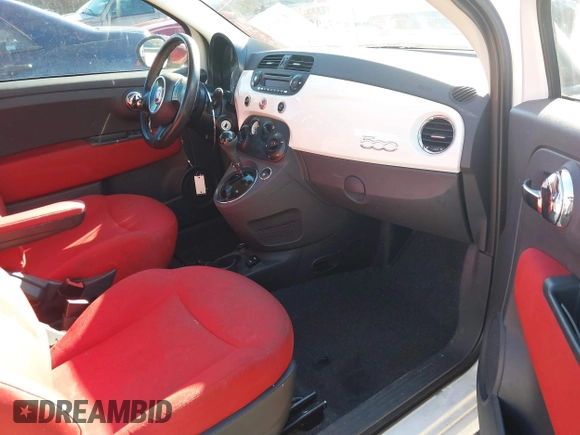 2015 FIAT 500 Pop with VIN 3C3CFFAR2FT612583, listed as a IAAI auction lot 41296112 with 176,364 mi miles. Bid and sale history available at carsss.com. Image 5.
