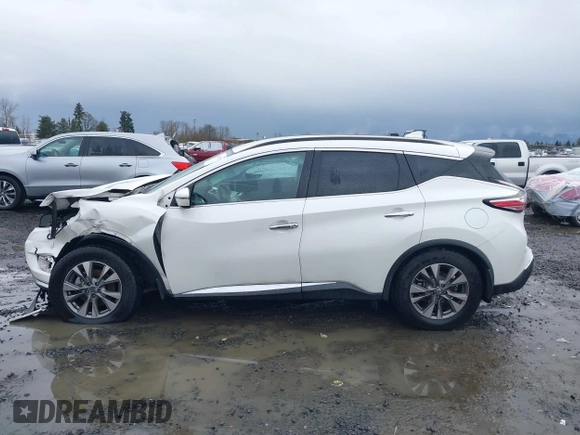 2018 Nissan Murano S with VIN 5N1AZ2MH1JN172964, listed as a IAAI auction lot 41143770 with 99,837 mi miles and . Bid and sale history available at carsss.com. Image 15.