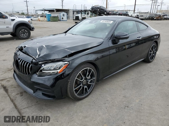 2023 Mercedes-Benz C 300 with VIN W1KWJ8DB3PG119749, listed as a Copart auction lot 56160605 with 13,281 mi miles and Salvage Title. Bid and sale history available at DreamBid. Image 1.