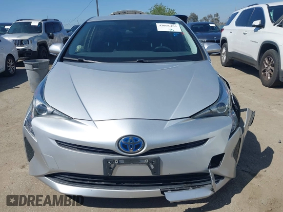 2018 Toyota Prius Two with VIN JTDKBRFU6J3068322, listed as a IAAI auction lot 42001483 with 57,597 mi miles. Bid and sale history available at carsss.com. Image 12.