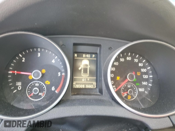 2013 Volkswagen Jetta TDI w/Sunroof & Nav with VIN 3VWPL7AJ5DM628075, listed as a Copart auction lot 53844565 with 128,309 mi miles and Salvage title. Bid and sale history available at DreamBid. Image 9.