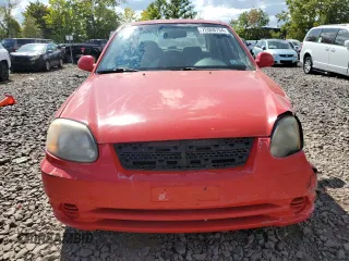 2003 Hyundai Accent GL with VIN KMHCG45C83U484138, listed as a Copart auction lot 72008754 with 25,615 mi miles and Salvage Title. Bid and sale history available at carsss.com. Image 5.