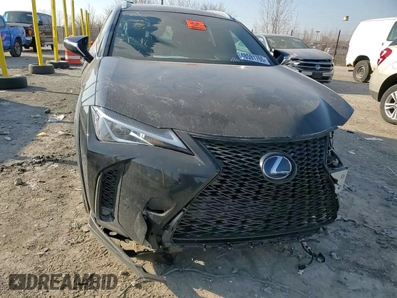 2021 Lexus UX with VIN JTHR9JBH4M2053802, listed as a Copart auction lot 48591765 with 46,150 mi miles and Salvage Title. Bid and sale history available at carsss.com. Image 11.