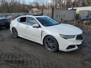 2020 Acura TLX w/A-Spec Pkg with VIN 19UUB1F62LA012955, listed as a Copart auction lot 49306725 with 54,003 mi miles and Salvage title. Bid and sale history available at DreamBid. Image 4.