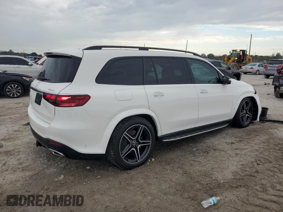 2024 Mercedes-Benz GLS 450 with VIN 4JGFF5KE8RB270203, listed as a Copart auction lot 71734394 with 27 mi miles and Salvage Title. Bid and sale history available at DreamBid. Image 3.