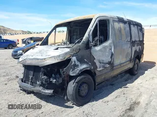 2021 Mercedes-Benz Sprinter Cargo with VIN W1Y4EBHY7MT073732, listed as a IAAI auction lot 41611226 with Not Provided miles and . Bid and sale history available at carsss.com. Image 2.