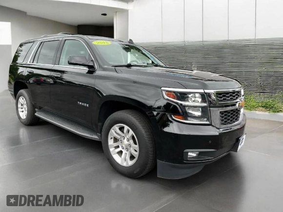 2018 Chevrolet Tahoe LT with VIN 1GNSKBKCXJR2655XX, listed as a Copart auction lot 62980035 with 80,781 mi miles and Clean title. Bid and sale history available at DreamBid. Image 1.