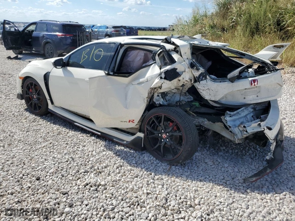 2021 Honda Civic Type R Touring with VIN SHHFK8G71MU203345, listed as a Copart auction lot 65242354 with 0 mi miles and Salvage Title. Bid and sale history available at carsss.com. Image 2.