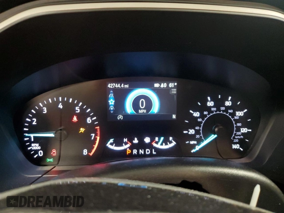 2021 Ford Escape SE with VIN 1FMCU9G60MUA90728, listed as a Copart auction lot 60124145 with 42,744 mi miles and Salvage title. Bid and sale history available at DreamBid. Image 9.