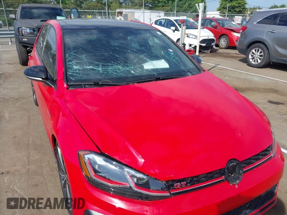 2021 Volkswagen Golf GTI S with VIN 3VW5T7AU5MM011549, listed as a IAAI auction lot 39687780 with 24,872 mi miles. Bid and sale history available at carsss.com. Image 6.