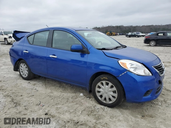 2014 Nissan Versa SV with VIN 3N1CN7AP9EL827396, listed as a Copart auction lot 44083975 with 64,967 mi miles and Salvage Title. Bid and sale history available at DreamBid. Image 4.