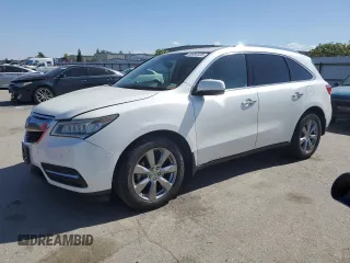 2014 Acura MDX Advance with VIN 5FRYD4H88EB026703, listed as a Copart auction lot 56964525 with 75,734 mi miles and Salvage title. Bid and sale history available at DreamBid. Image 1.