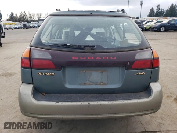 2002 Subaru Legacy Outback with VIN 4S3BH665027661268, listed as a Copart auction lot 43043025 with 215,150 mi miles and Salvage title. Bid and sale history available at DreamBid. Image 6.