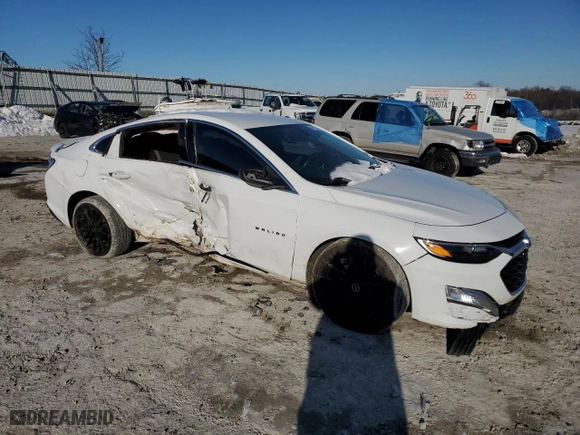 2020 Chevrolet Malibu RS with VIN 1G1ZG5STXLF044315, listed as a Copart auction lot 88802405 with 69,321 mi miles and Salvage Title. Bid and sale history available at carsss.com. Image 4.