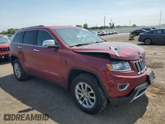 2014 Jeep Grand Cherokee Limited with VIN 1C4RJFBG7EC100846, listed as a Copart auction lot 60416575 with 216,468 mi miles and Salvage title. Bid and sale history available at DreamBid. Image 4.