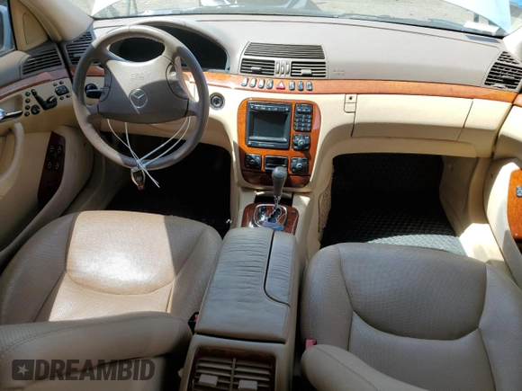 2000 Mercedes-Benz S with VIN WDBNG70J7YA056119, listed as a Copart auction lot 55221685 with 145,376 mi miles and Clean Title. Bid and sale history available at carsss.com. Image 8.