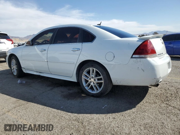 2013 Chevrolet Impala LTZ with VIN 2G1WC5E38D1233368, listed as a Copart auction lot 48573165 with Not Provided miles and Salvage Title. Bid and sale history available at DreamBid. Image 2.