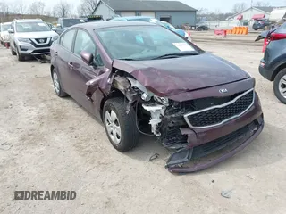 2017 Kia Forte LX with VIN 3KPFK4A76HE044840, listed as a IAAI auction lot 42057976 with 64,191 mi miles. Bid and sale history available at carsss.com. Image 1.