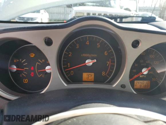 2006 Nissan 350Z Touring with VIN JN1AZ34D66M303653, listed as a Copart auction lot 50807665 with 144,010 mi miles and Salvage Title. Bid and sale history available at carsss.com. Image 9.