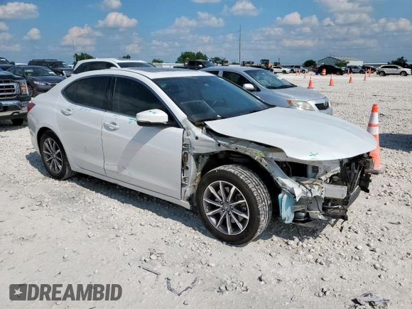 2019 Acura TLX with VIN 19UUB1F30KA003482, listed as a Copart auction lot 57511055 with 64,786 mi miles and Salvage title. Bid and sale history available at DreamBid. Image 4.
